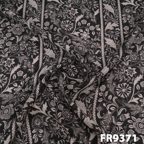 Printed Lurex Modal Silk Fabric-FR9371